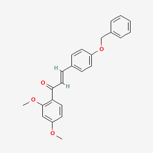 molecular formula C24H22O4 B3119889 3-[4-(Benzyloxy)phenyl]-1-(2,4-dimethoxyphenyl)prop-2-en-1-one CAS No. 256457-60-0