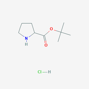 molecular formula C9H18ClNO2 B3119904 Tert-butyl pyrrolidine-2-carboxylate hydrochloride CAS No. 256478-96-3