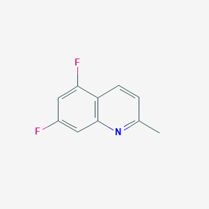 molecular formula C10H7F2N B3119930 5,7-Difluoro-2-methylquinoline CAS No. 256931-39-2