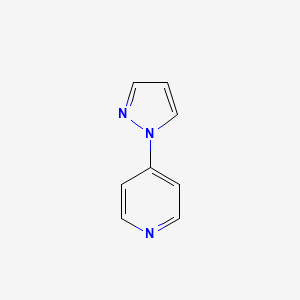 molecular formula C8H7N3 B3119947 4-(1H-吡唑-1-基)吡啶 CAS No. 25700-13-4