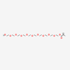 molecular formula C24H46O12 B3119963 Poly(ethylene glycol)(N)monomethacrylate CAS No. 25736-86-1