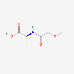molecular formula C6H11NO4 B3119971 L-Alanine, N-(methoxyacetyl)-(9CI) CAS No. 257638-52-1