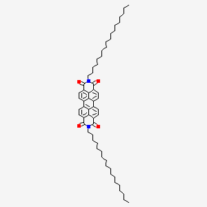 molecular formula C60H82N2O4 B3120011 N,N'-Dioctadecyl-3,4,9,10-perylenedicarboximide CAS No. 25834-02-0