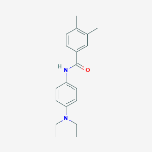 molecular formula C19H24N2O B312002 N-[4-(diethylamino)phenyl]-3,4-dimethylbenzamide 