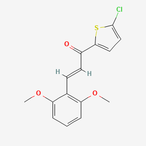 1-(5-Chlorothien-2-yl)-3-(2,6-dimethoxyphenyl)prop-2-en-1-one