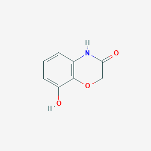 molecular formula C8H7NO3 B3120034 8-hydroxy-2H-benzo[b][1,4]oxazin-3(4H)-one CAS No. 258532-76-2