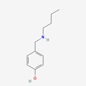 molecular formula C11H17NO B3120101 4-[(Butylamino)methyl]phenol CAS No. 259735-07-4