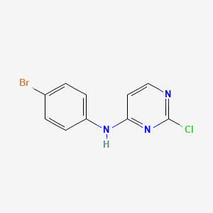 molecular formula C10H7BrClN3 B3120118 2-Chloro-N-(4-bromophenyl)pyrimidin-4-amine CAS No. 260046-09-1