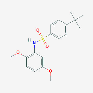 molecular formula C18H23NO4S B312012 4-tert-butyl-N-(2,5-dimethoxyphenyl)benzenesulfonamide 