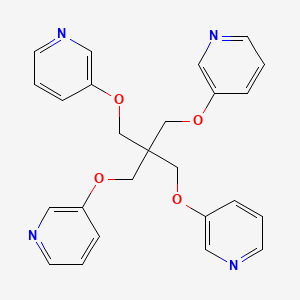 molecular formula C25H24N4O4 B3120148 3,3'-((2,2-双((吡啶-3-yloxy)甲基)丙烷-1,3-二基)双(氧基))二吡啶 CAS No. 260353-00-2