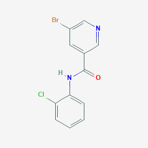 molecular formula C12H8BrClN2O B312016 5-bromo-N-(2-chlorophenyl)nicotinamide 