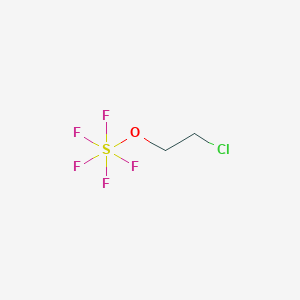 molecular formula C2H4ClF5OS B3120170 1-Chloro-2-(pentafluorosulfuranyloxy)ethane CAS No. 26039-34-9