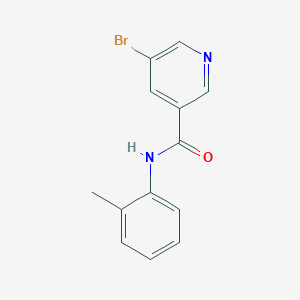 molecular formula C13H11BrN2O B312018 5-bromo-N-(2-methylphenyl)pyridine-3-carboxamide 