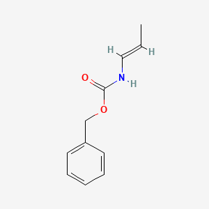 molecular formula C11H13NO2 B3120186 (E)-benzyl prop-1-en-1-ylcarbamate CAS No. 260967-14-4