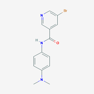 molecular formula C14H14BrN3O B312019 5-bromo-N-[4-(dimethylamino)phenyl]nicotinamide 