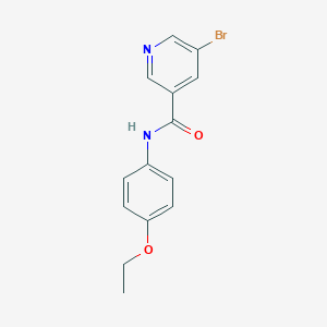 molecular formula C14H13BrN2O2 B312020 5-bromo-N-(4-ethoxyphenyl)pyridine-3-carboxamide 