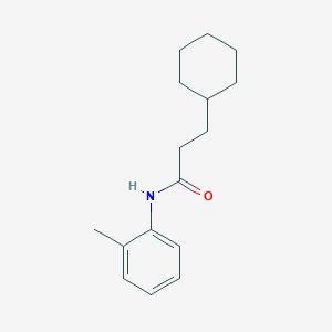 3-cyclohexyl-N-(2-methylphenyl)propanamide