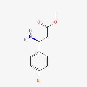 molecular formula C10H12BrNO2 B3120280 甲基 (3S)-3-氨基-3-(4-溴苯基)丙酸酯 CAS No. 261761-47-1