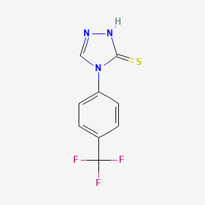 molecular formula C9H6F3N3S B3120298 4-(4-Trifluoromethyl-phenyl)-4H-[1,2,4]triazole-3-thiol CAS No. 261962-35-0