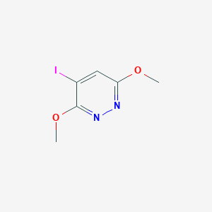 molecular formula C6H7IN2O2 B3120312 4-Iodo-3,6-dimethoxy-pyridazine CAS No. 262353-13-9