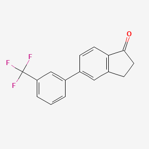 B3120315 5-(3-Trifluoromethylphenyl)indan-1-one CAS No. 262376-27-2