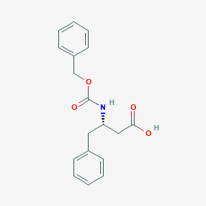 molecular formula C18H19NO4 B3120350 (S)-3-(((Benzyloxy)carbonyl)amino)-4-phenylbutanoic acid CAS No. 26250-86-2