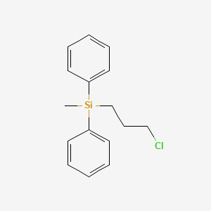 molecular formula C16H19ClSi B3120364 Chloropropyldiphenylmethylsilane CAS No. 2632-97-5