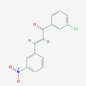 molecular formula C15H10ClNO3 B3120369 (2E)-1-(3-Chlorophenyl)-3-(3-nitrophenyl)prop-2-en-1-one CAS No. 263240-78-4