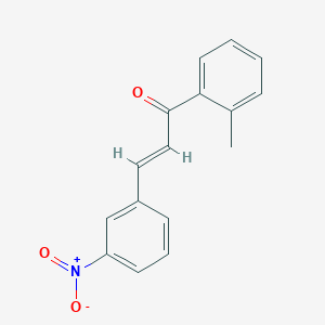 molecular formula C16H13NO3 B3120376 (2E)-1-(2-Methylphenyl)-3-(3-nitrophenyl)prop-2-en-1-one CAS No. 263240-80-8