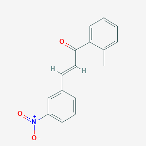 molecular formula C16H13NO3 B3120376 (2E)-1-(2-甲基苯基)-3-(3-硝基苯基)丙-2-烯-1-酮 CAS No. 263240-80-8