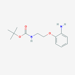molecular formula C13H20N2O3 B3120407 tert-Butyl (2-(2-aminophenoxy)ethyl)carbamate CAS No. 263410-16-8