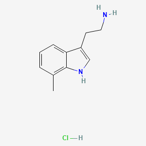 molecular formula C11H15ClN2 B3120409 2-(7-Methyl-1h-indol-3-yl)ethylamine hydrochloride CAS No. 26346-39-4