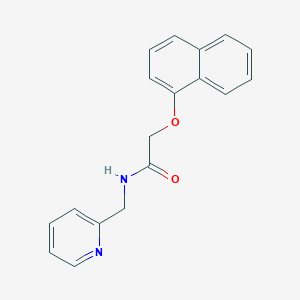 molecular formula C18H16N2O2 B312041 2-(1-naphthyloxy)-N-(2-pyridinylmethyl)acetamide 