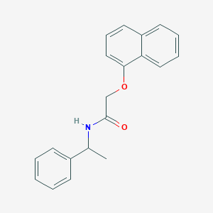 molecular formula C20H19NO2 B312042 2-(1-naphthyloxy)-N-(1-phenylethyl)acetamide 