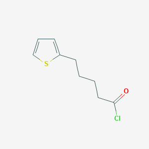 molecular formula C9H11ClOS B3120421 5-(Thiophen-2-yl)pentanoyl chloride CAS No. 26359-29-5