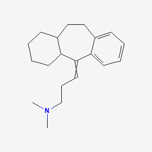 molecular formula C20H29N B3120423 N,N-Dimethyl-3-(1,2,3,4,4a,10,11,11a-octahydro-5H-dibenzo(a,d)(7)annulen-5-ylidene)propan-1-amine CAS No. 26360-49-6