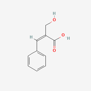 molecular formula C10H10O3 B3120426 2-Hydroxymethyl-3-phenyl-acrylic acid CAS No. 26364-56-7