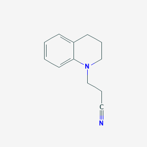 molecular formula C12H14N2 B3120433 N-(beta-cyanoethyl)-1,2,3,4-tetrahydroquinoline CAS No. 2637-29-8