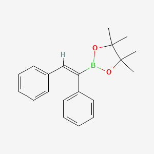 molecular formula C20H23BO2 B3120461 顺式-二苯乙烯硼酸二缩水甘油酯 CAS No. 264144-59-4