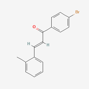 molecular formula C16H13BrO B3120469 (2E)-1-(4-Bromophenyl)-3-(2-methylphenyl)prop-2-en-1-one CAS No. 264229-42-7