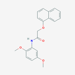 molecular formula C20H19NO4 B312047 N-(2,5-dimethoxyphenyl)-2-(1-naphthyloxy)acetamide 