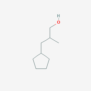molecular formula C9H18O B3120485 3-Cyclopentyl-2-methyl-propan-1-ol CAS No. 264258-62-0