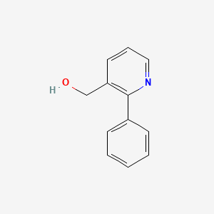 molecular formula C12H11NO B3120513 (2-Phenylpyridin-3-yl)methanol CAS No. 264625-65-2