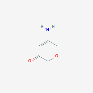 molecular formula C5H7NO2 B3120533 5-Amino-3,6-dihydro-2H-pyran-3-one CAS No. 265321-06-0