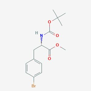 molecular formula C15H20BrNO4 B3120553 (S)-Methyl 3-(4-bromophenyl)-2-((tert-butoxycarbonyl)amino)propanoate CAS No. 266306-18-7