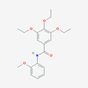 molecular formula C20H25NO5 B312057 3,4,5-triethoxy-N-(2-methoxyphenyl)benzamide 