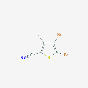 molecular formula C6H3Br2NS B3120576 4,5-Dibromo-3-methylthiophene-2-carbonitrile CAS No. 266338-05-0