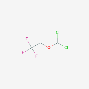 molecular formula C3H3Cl2F3O B3120584 2-(Dichloromethoxy)-1,1,1-trifluoroethane CAS No. 26644-86-0