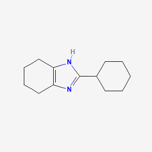 molecular formula C13H20N2 B3120592 2-cyclohexyl-4,5,6,7-tetrahydro-1H-1,3-benzodiazole CAS No. 26663-57-0