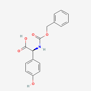 molecular formula C16H15NO5 B3120645 N-Cbz-S-4-Hydroxyphenylglycine CAS No. 26787-76-8
